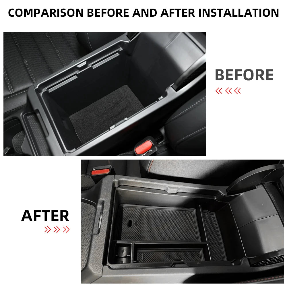 For Honda CR-V CRV 2023 2024 2025 Armrest Storage Box Tray Center Console Organizer Plate Container Interior Accessories
