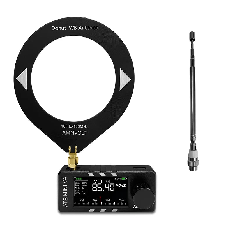 AMNVOLT V4b ATS MINI SI4732 Radio ALL Band DSP Radio FM AM SSB LSB USB Receiver, built-in Hi-Z Headphone Amplifier Circuit