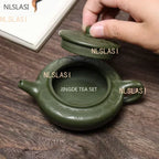 170ml Antique Yixing Purple Clay Teapot Raw Ore Green Mud Filter Tea Infuser Handmade Beauty Tea Pot Chinese Zisha Teaware