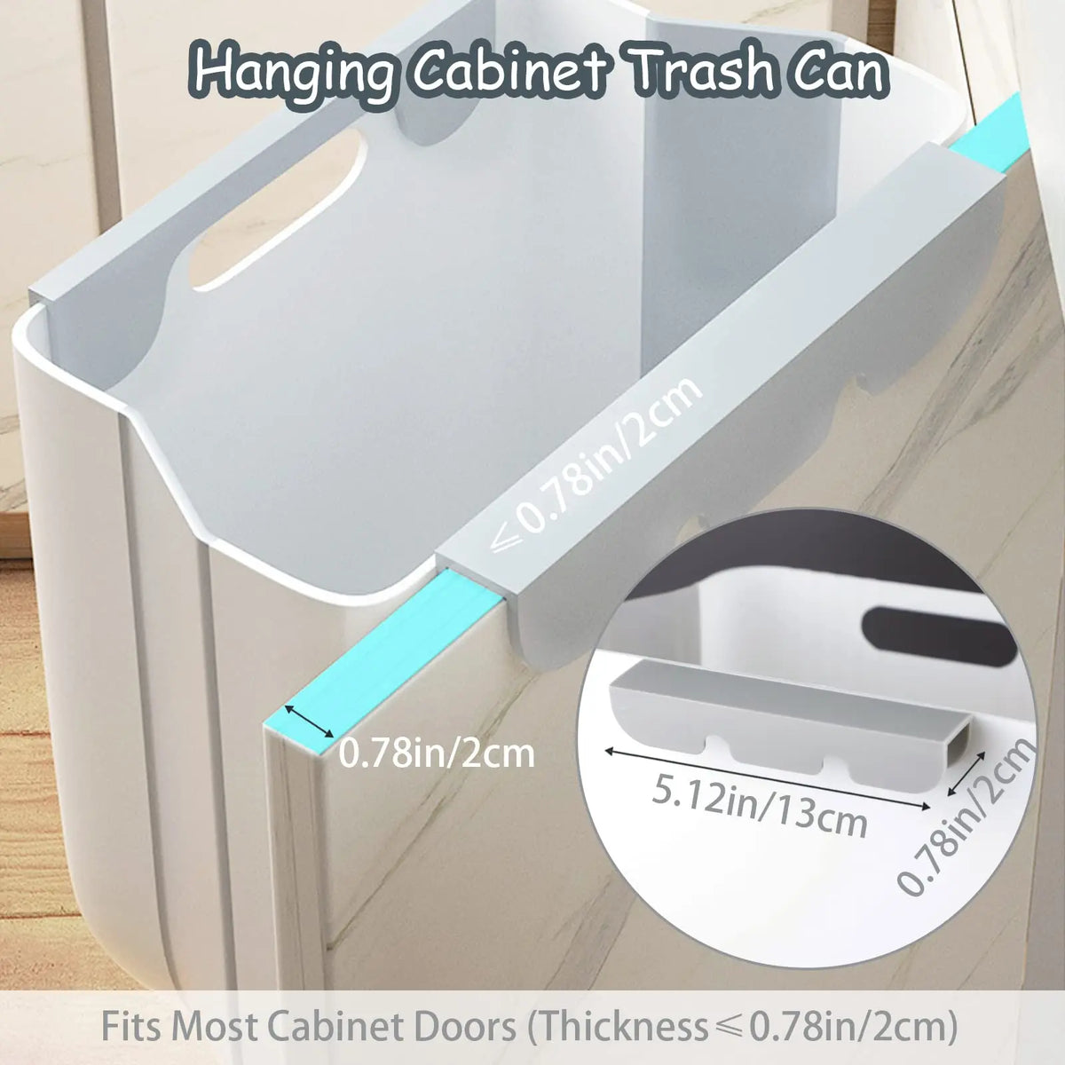 6/10L Hanging Kitchen Trash Can Collapsible Trash Can for Kitchen Foldable Small Garbage Can Compost Bin Under Sink Waste Bin