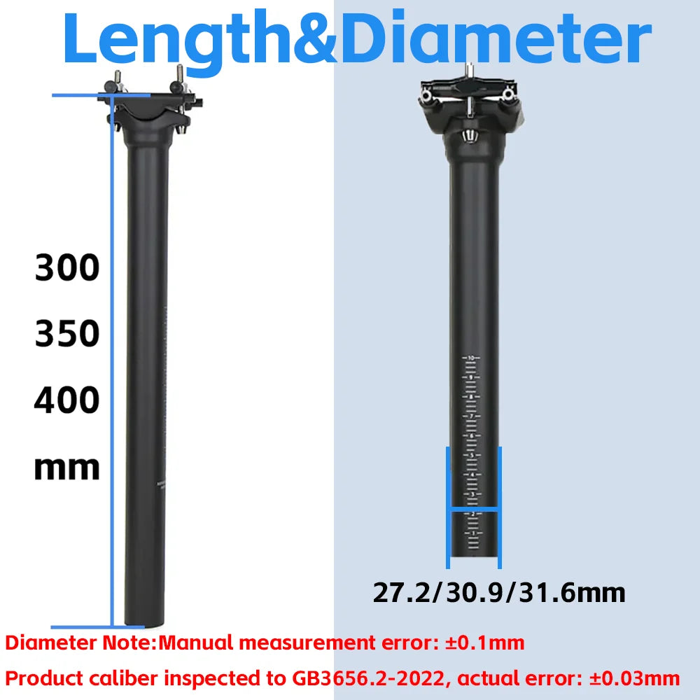 ELITA ONE Carbon Seat Post  25.4/27.2/30.9/31.6 MTB/Road Bike Seatpost  Ultralight 130g 62C