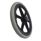 16x1.75 Solid Wheelchair Rear Tire with Hub for 16 Inch Wheel, 1pc