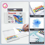 12/24/36/48 Colors Watercolor Paint Set with Water Brush Pens Art Supplies, for Artists, Amateur Hobbyists and Painting Lovers