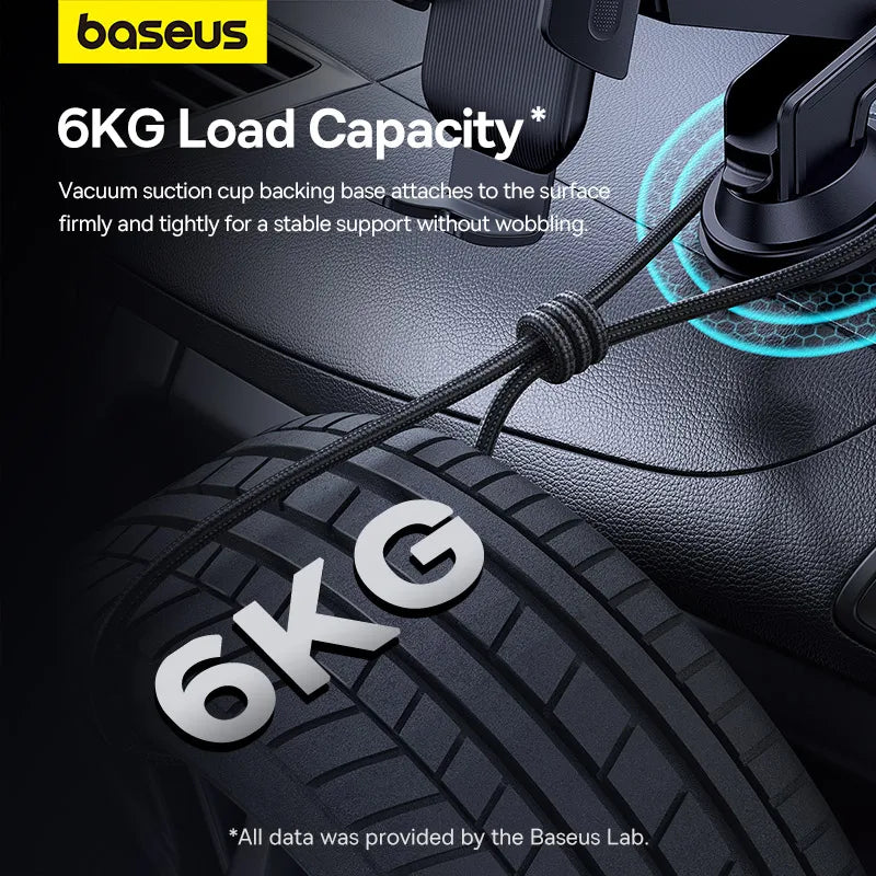 Baseus Car Phone Holder Suction Cup 360 Degrees Universal Smartphone Clamping Stands GPS Mount Support For iPhone Samsung