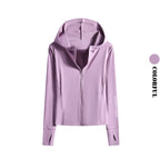 DRUR Autumn Winter Yoga Top Women Hooded Workout Jacket Zip Up Athletic Running Shirts with Pockets Sportswear Christmas Gifts
