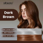Mokeru Argan Oil Hair Dye Shampoo, Natural Black, Permanent Gray Coverage, 1pc