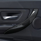 For BMW F30 F31 F34 3GT F32 F33 F36 (2012-2020) Door Handrail Panel Cover Car Trim Accessories, Carbon Fiber ABS Sticker