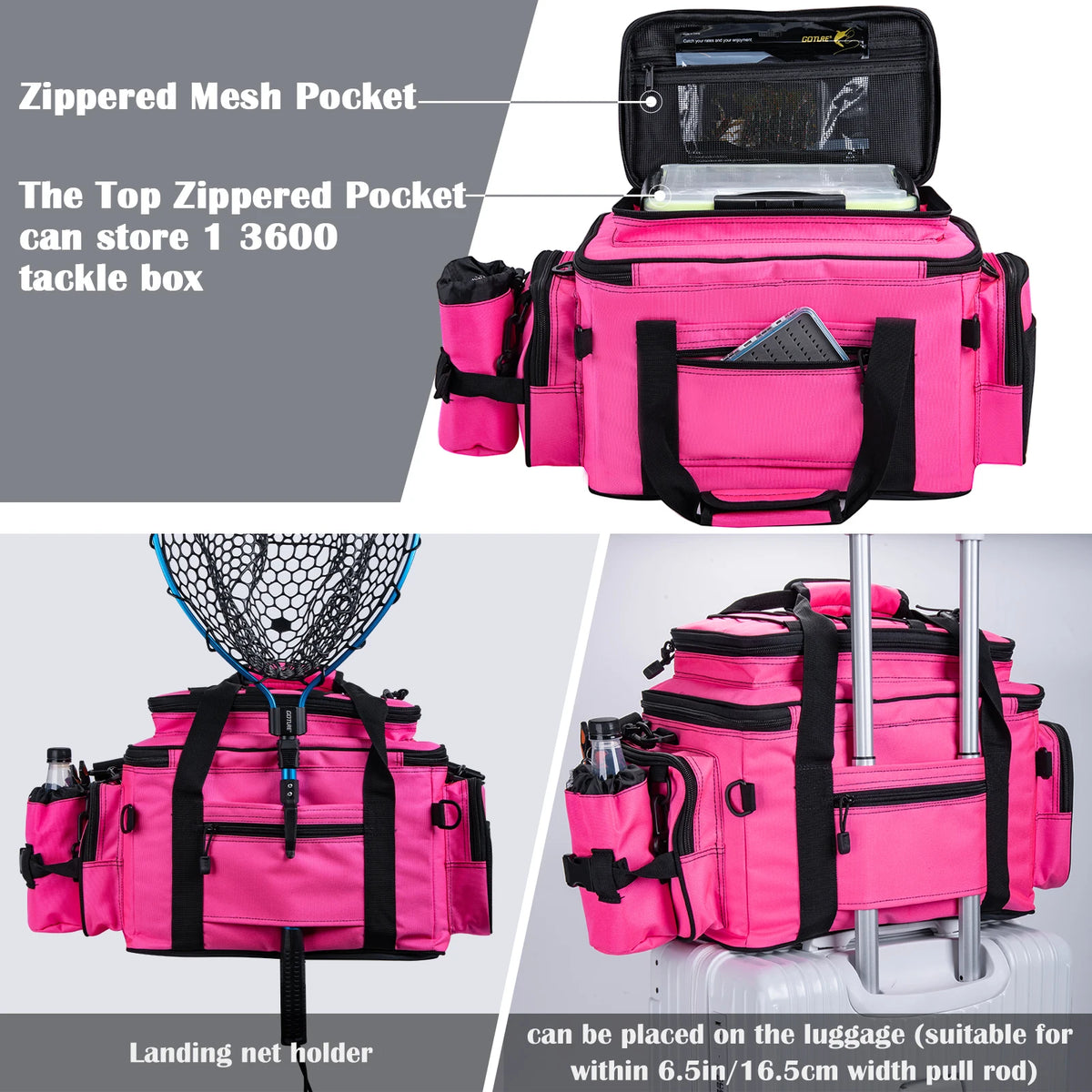 Goture 53*30*29 Outdoor Waterproof Fishing Bag Cycling Sports Storage Shoulder Bag Large Capacity Hunting Tactical Soft Bag