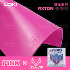 2025 New Loki RXTON 5 Color Series Table Tennis Rubber for Racket Sticky Pimples-in ITTF Approved Pink Rubber Ping Pong Rubber