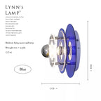 Italian Bauhaus LED Wall Lamps Living Room Bedroom Bedside Lamp Medieval Round Flying Saucer Wall Lights Bar Atmosphere Decor