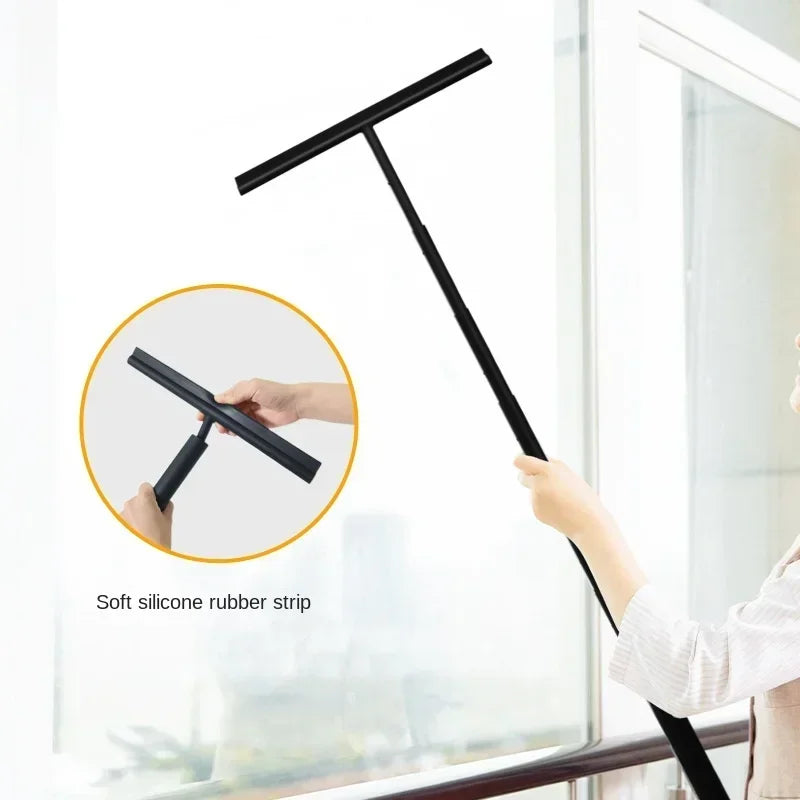 Telescopic Shower Squeegee cleaner for Glass Door Wiper Scraper with Long Holder Bathroom Mirror Wiper Scraper Glass Cleaning