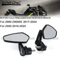 Handlebar End Mirror For KAWASAKI Z900 Z900SE 2017-2024 Z400 Z1000 Left Right Side Rotation Motorcycle Accessories Z900RS/Cafe