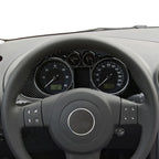 For SEAT Cordoba Ibiza 6L (2002-2009) Trim Accessories. Carbon Fiber Interior Sticker. Car Dashboard Speed Display Panel Cover.