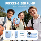 Carsun Mini Electric Bike Air Pump Wireless Portable 150Psi Tire Inflator with 480Mah Rechargeable Battery & Digital Display