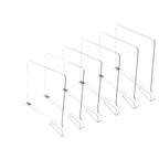 8/6/4/2pcs Transparent Closet Shelf for Wardrobe Organizer Cloth Divider Cupboard Bookcase Divider Baffle