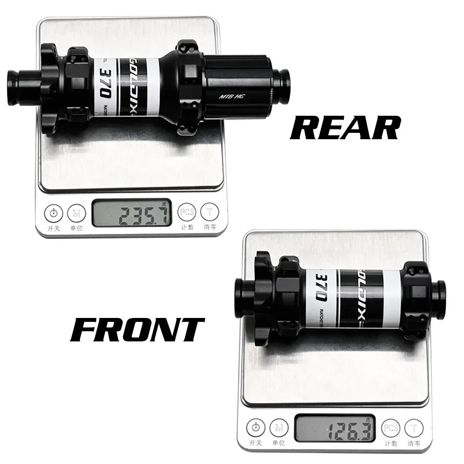 GOLDIX M370 Bicycle Hub 24H Sealed Bearing 6-bolt Disc Brake Straight Pull 24 Holes Ratchet 36T BOOST MTB Hub for Shimano SRAM