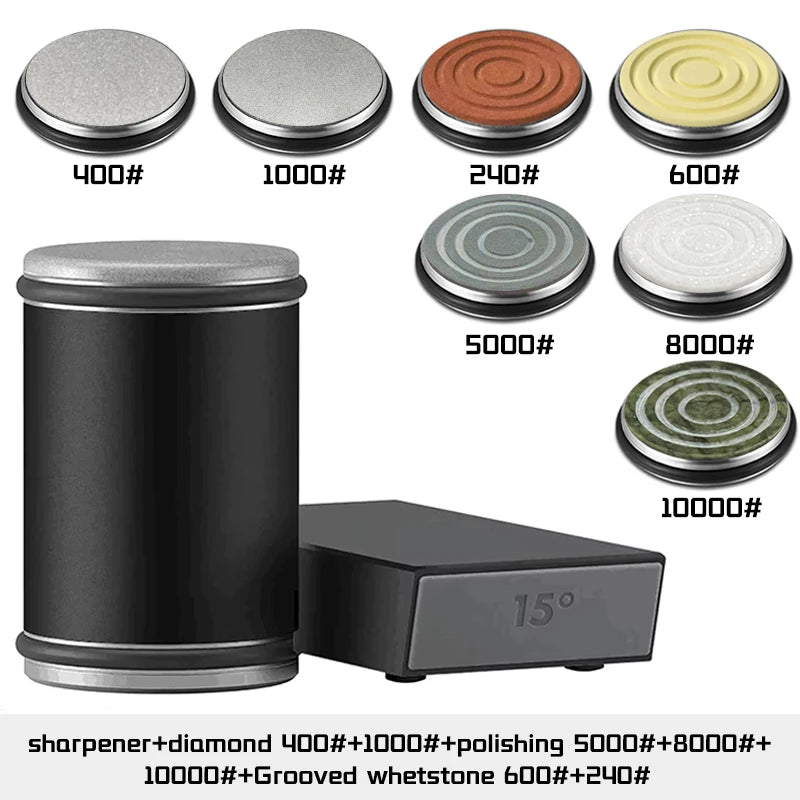 2025 Rolling Knife Sharpener Kit For Straight Edge Roller Knife Sharpening With Industry Diamonds Chef Knife Set Fast Delivery