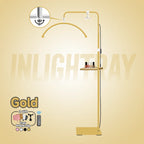 Free LOGO Rotatable Lashes Lamps Half Moon Light Led Moon Lamp Photography Fill Light for Lashes Extension Beauty Floor Lamps