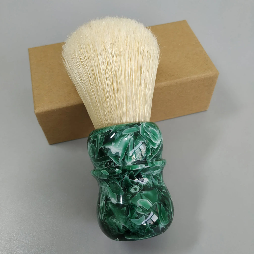DSCosmetic 30mm Boar Bristle Shaving Brush, Resin Handle Wet Shaving - Black Great Wall