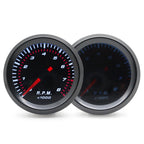 2“52mm Smoke Lens Auto Tachometer White LED 0-8000 RPM Meter Car Gauge 1-8 Cylinders