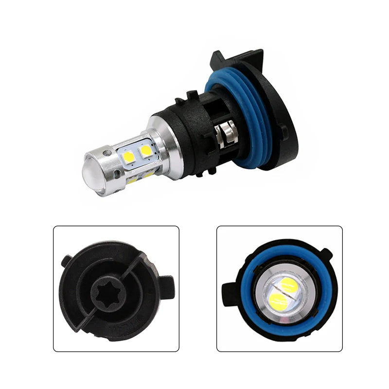 3030 10SMD White/Amber PH24W Canbus DRL for Peugeot 3008 5008 for Citroen C5 MK2 Car LED Daytime Running Light Lamp