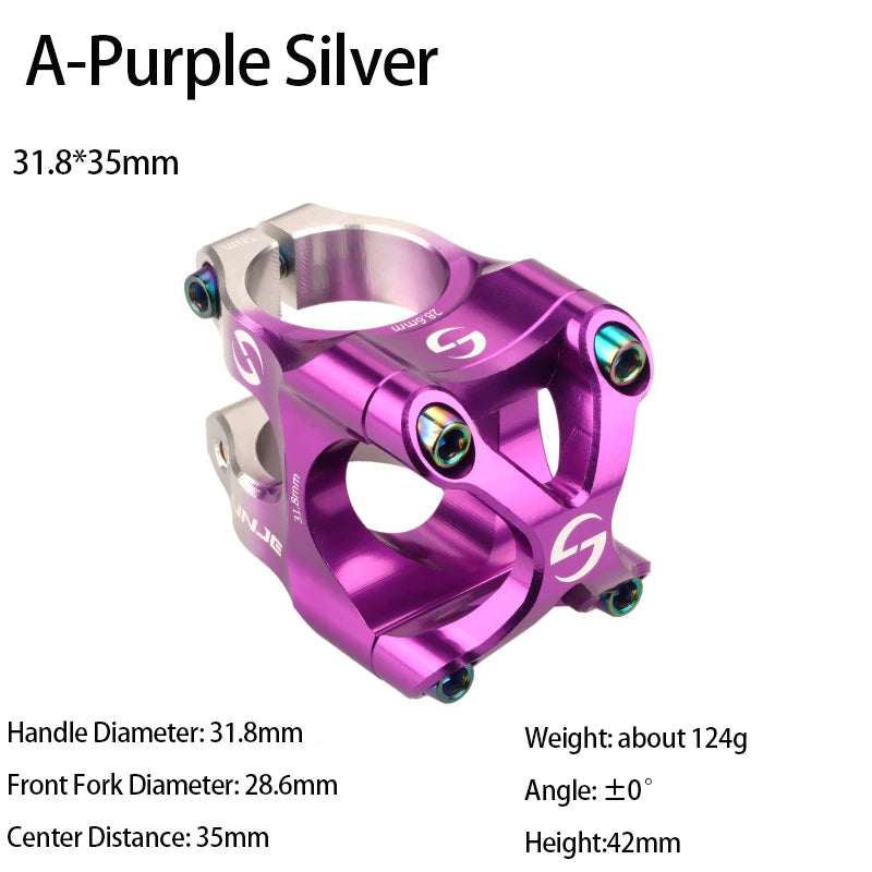 CNC MTB Stem 31.8 Ultralight Handlebar Stem 35mm Aluminum Alloy Road Mountain Bike Bridge Cycling Short Stem Bicycle Accessories