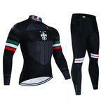 Warm Winter Thermal Fleece Cycling Jersey Sets Men Outdoor Riding MTB Ropa Ciclismo Bib Pants Set Pro Team Cycling Clothing 2025