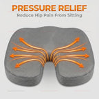 Travel Seat Cushion Memory Foam U-Shaped Pillow for Chair Car Office Hip Support Breathable Comfortable Pad Lumbar Back