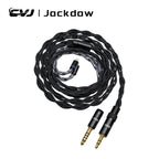 CVJ Jackdaw OFC earphone cable 1.25m 0.78mm 2-pin, 3.5mm + 4.4mm plugs