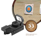 Reflex Red Green Dot Sight 4 Reticle with 20mm Rail Mount, Black