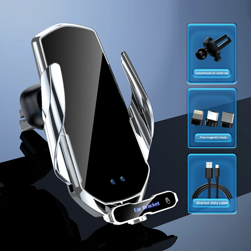 Wireless Charger Car Auto Magnetic Air Vent Phone Holder For iPhone 16 15 14 13 Samsung Xiaomi Induction Fast Charging Station