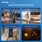 Shelly Plug US Gen4 Zigbee Certified Matter Compatible Wifi Smart Socket With Power Monitoring Bluetooth Connectivity