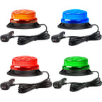 Magnetic Base LED Blue Emergency Strobe Light Car Police Roof Flashing Hazard Warning Light 12V/24V Vehicle Safety Beacon Lamp