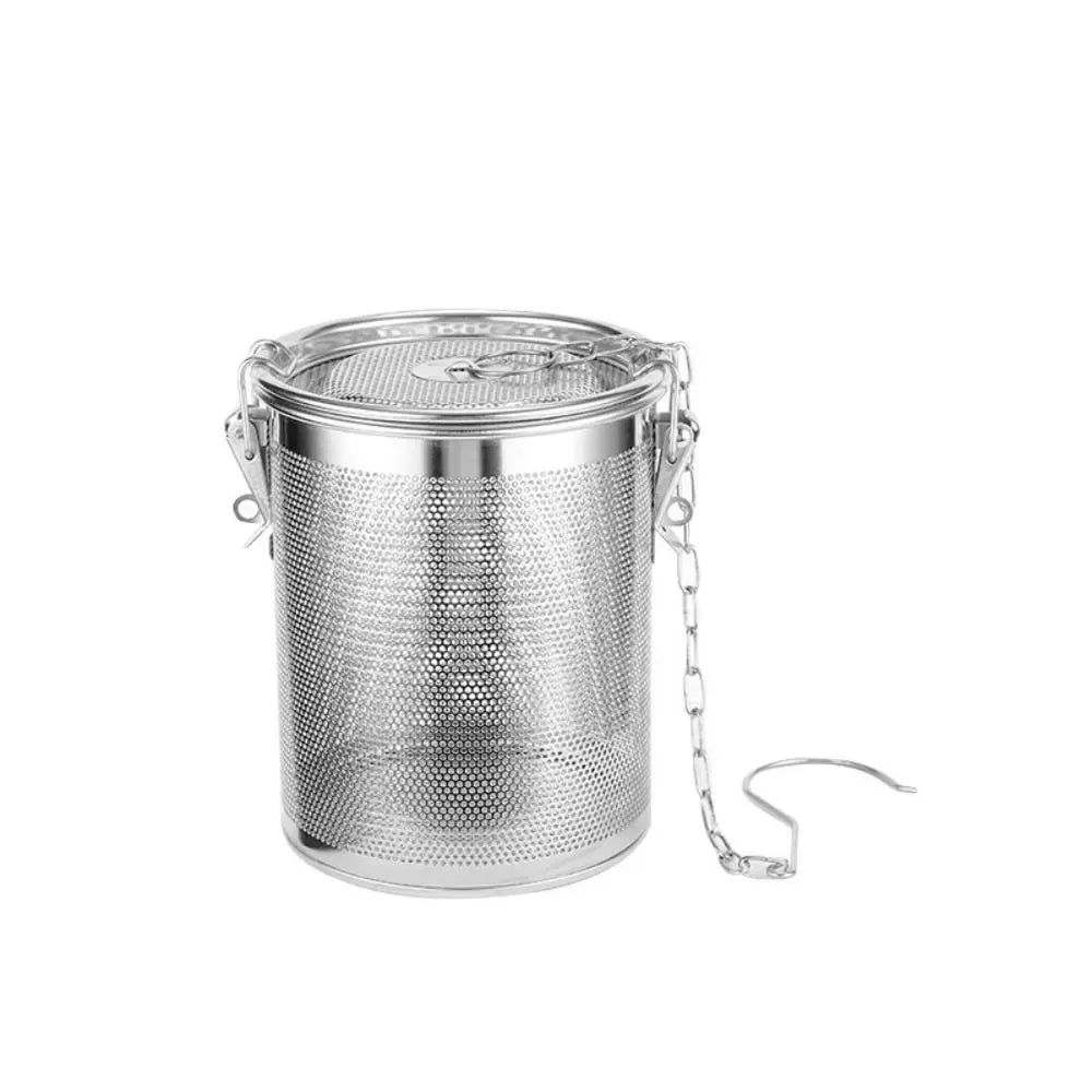 Stew Seasoning Strainer Kitchen Stainless Steel Brine Basket Filter Bag Brine Cage Aniseed Strainer Seasoning Ball Seasoning Box