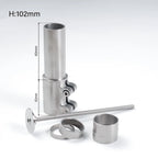CNC Titanium Bicycle Stem Riser Fit 1 1/8 Inch Fork Extender - 102mm/122mm/142/162/182mm Handlebar Lift Adapter Cycling Part