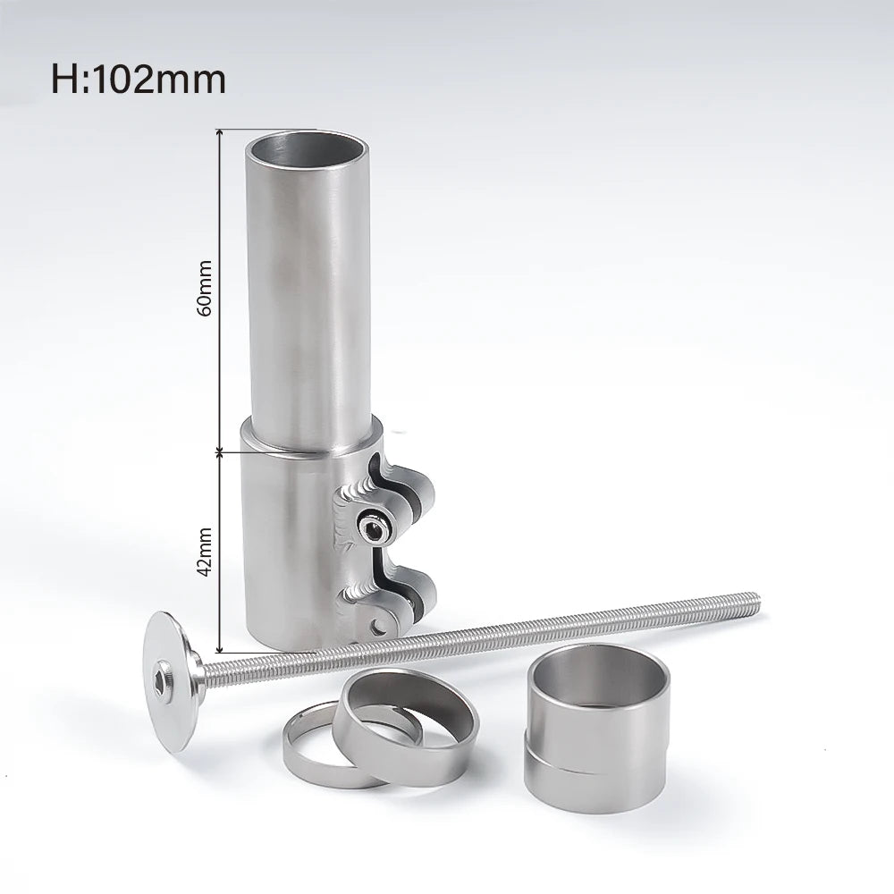 CNC Titanium Bicycle Stem Riser Fit 1 1/8 Inch Fork Extender - 102mm/122mm/142/162/182mm Handlebar Lift Adapter Cycling Part