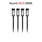 2/4/6Pcs Retro Solar Pathway Warm Lights Outdoor Waterproof Garden Incandescent Bulb for Walkway Yard Backyard Landscape Decor