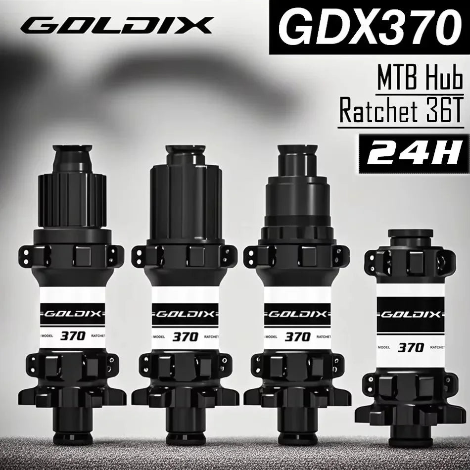 GOLDIX M370 Bicycle Hub 24H Sealed Bearing 6-bolt Disc Brake Straight Pull 24 Holes Ratchet 36T BOOST MTB Hub for Shimano SRAM