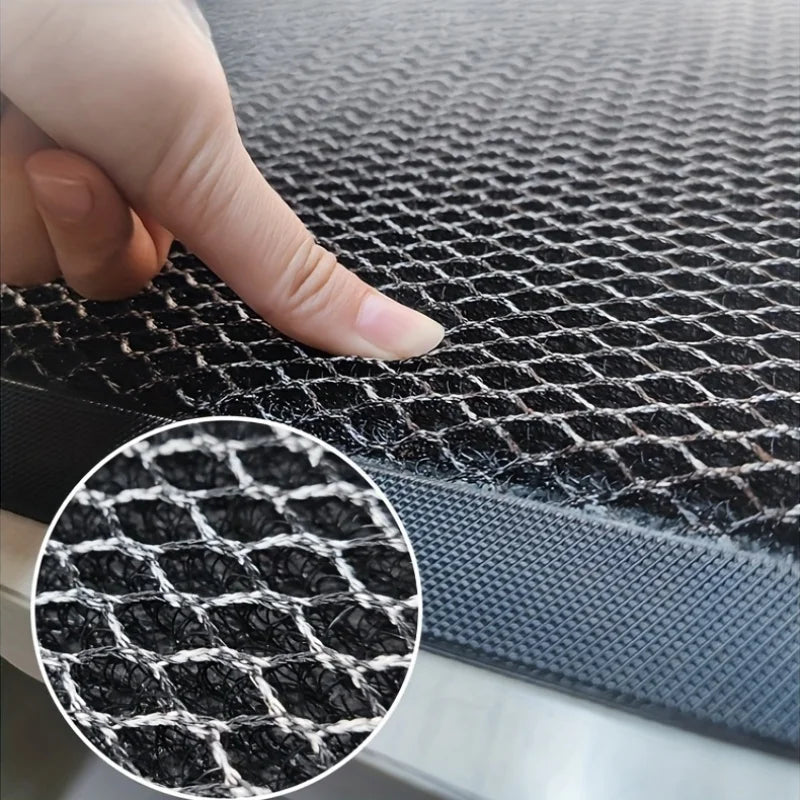PVC Rubber Doormat Non-Slip Water-Resistant Elastic Mesh Welcome Mat for Indoor and Outdoor Use Easy To Clean Hand Wash Only