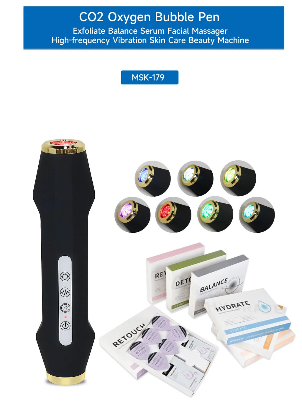 NEWGAGA Facial CO2 Oxygen Bubble Machine Oxygen Jet Spa Capsule Serum Gel Facial Massage Exfoliate Rejuvenation Beauty Device
