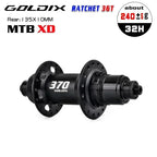 GOLDIX 370 32H Bicycle Hub Sealed Bearing Center Lock Disc Brake J-Bend 32 Holes Ratchet 36T BOOST MTB Hub XD / HG / MS