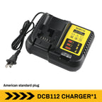 DCB112 Battery Charger For Dewalt 10.8V 12V 14.4V 18V 20V DCB206 DCB205 DCB204 DCB203 DCB120,DCB107 DCB115 DCB105(No battery)
