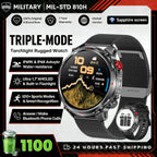 2026 New Fashion Luxury 1100mAh Battery 1.7-inch HD Screen Compass Wireless Call Flashlight 100+Sports Outdoor Sports smart