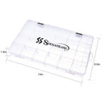 Sougayilang Fishing Tool Box 1/2/4pcs 3600 3700 Plastic Bait Storage Box Portable Fishing Tackle Suitable for A Variety of Bait
