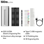 ARROWMAX SGS Engraving Pen Cordless Rotary Tool Kit Electric Mini Grinder with 42 Bits for Crafts Metal Wood Glass Carving