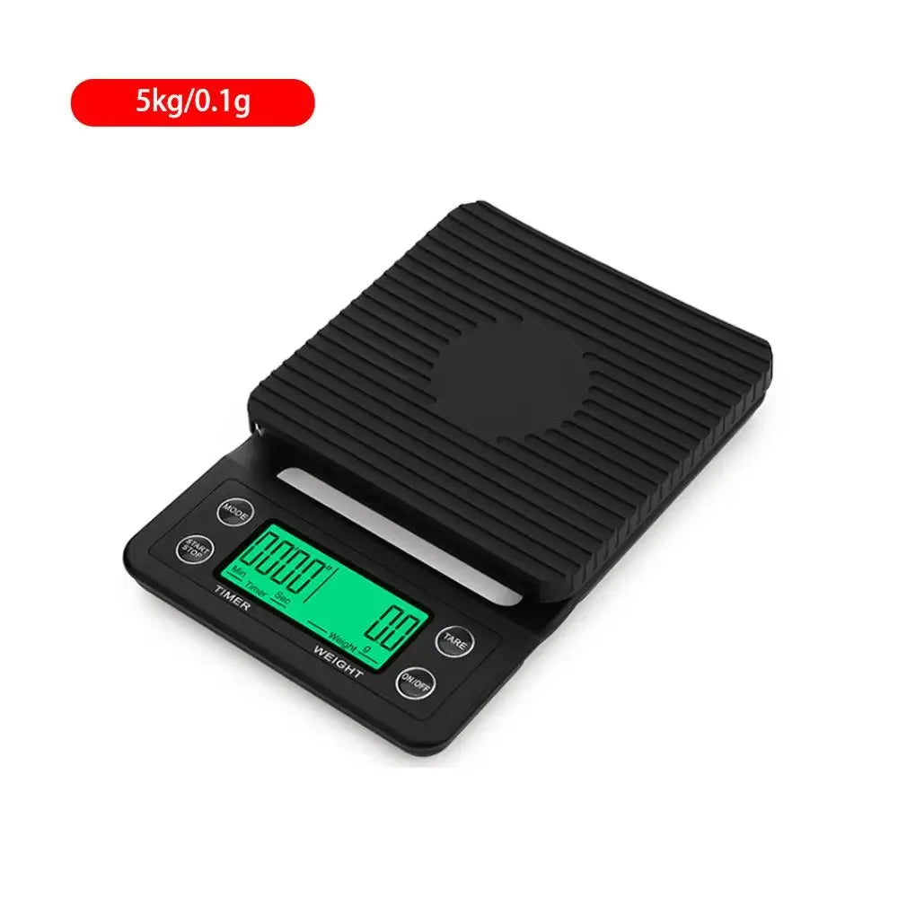 3kg/0.1g 5kg/0.1g Drip Coffee Scale With Timer Portable Electronic Digital Kitchen Scale High Precision LCD Electronic Scales