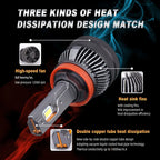 DAWNKNIGHT K5C 4300K 110W H7 H4 Led Lamp Double Copper Tube 3000K Led Lights For Car H1 H11 HB3 9005 HB4 9006 Led Headlight Bulb