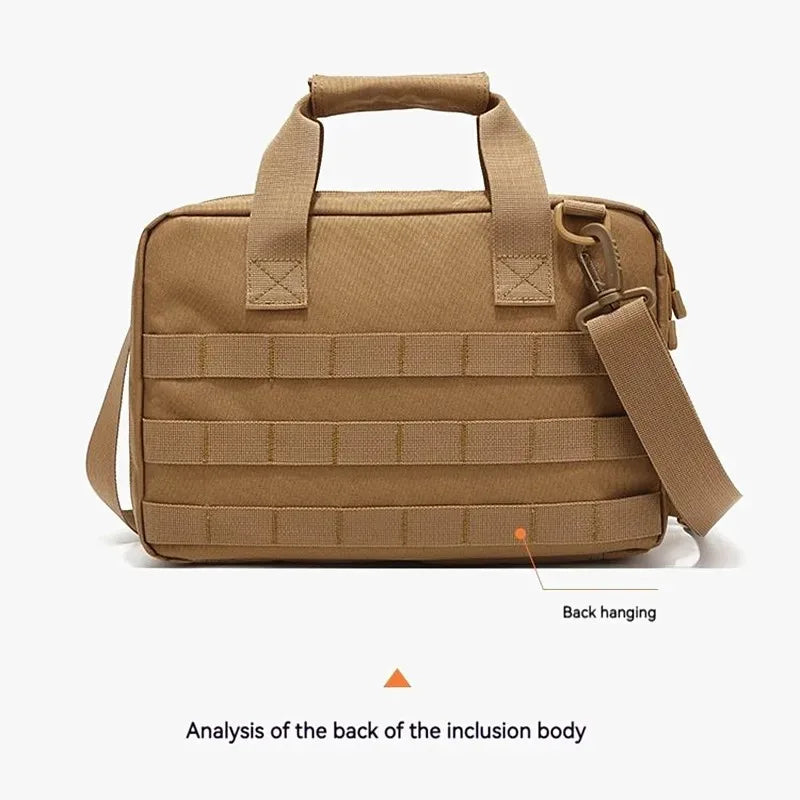 Outdoor Tactical Shoulder Bag Waterproof Large Capacity Magazine Storage, Army Green/Black/Khaki