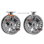120mm 4 3/4 inch Centerpin Reel Float Reel Direction Changeable for Coarse Trotting Barbel Steelhead Salmon Float Fishing