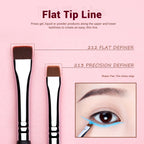 Jessup Eyeliner Brushes set,11pcs Eyeliner Brush Professional,Tapered Angled Flat Ultra Fine Precision Eyeliner Brush set T324